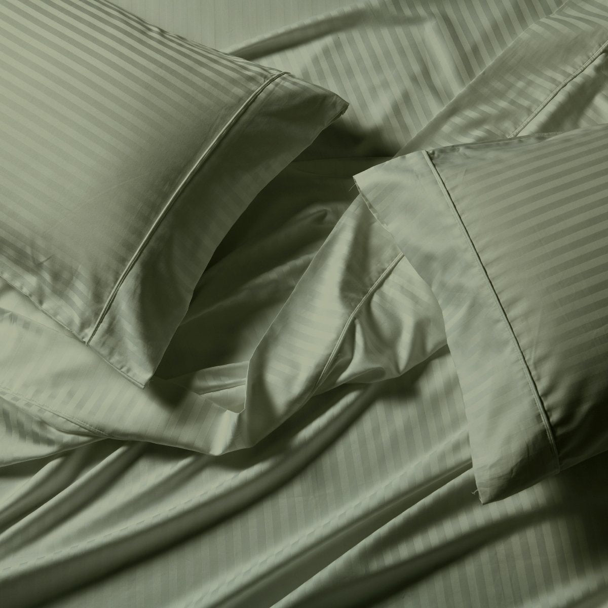 Un-attached Striped 650 Cotton California King OR Queen Waterbed Sheet sets