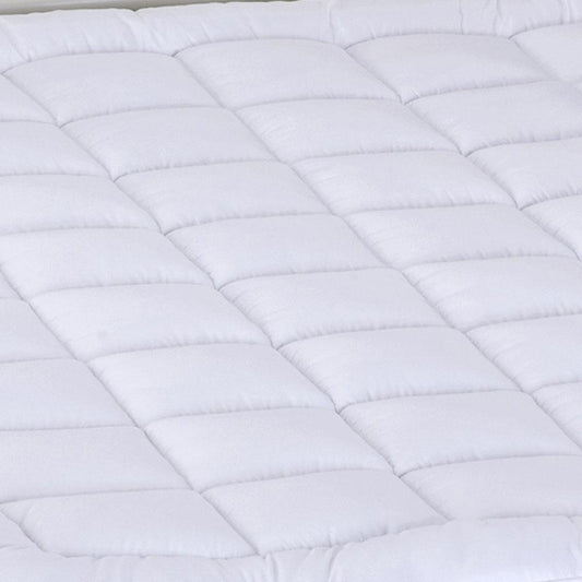 Plush Fiber 2 Inches Mattress Topper Down Alternative Anchor Bands