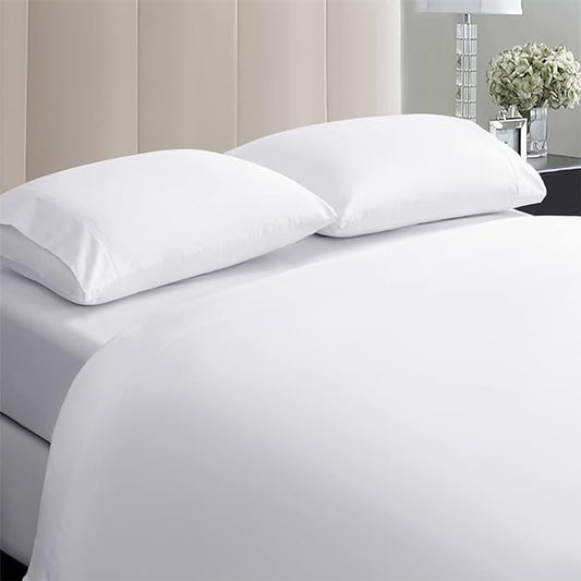 Sweet Dreams Await: Breathable Flat Sheet & Pillowcase at EgyptianHomeLinens.com