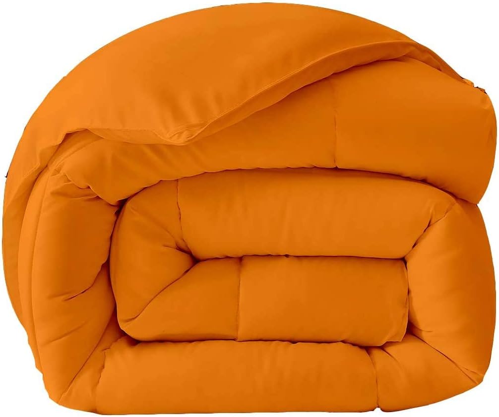 Orange comforter egyptian home linens