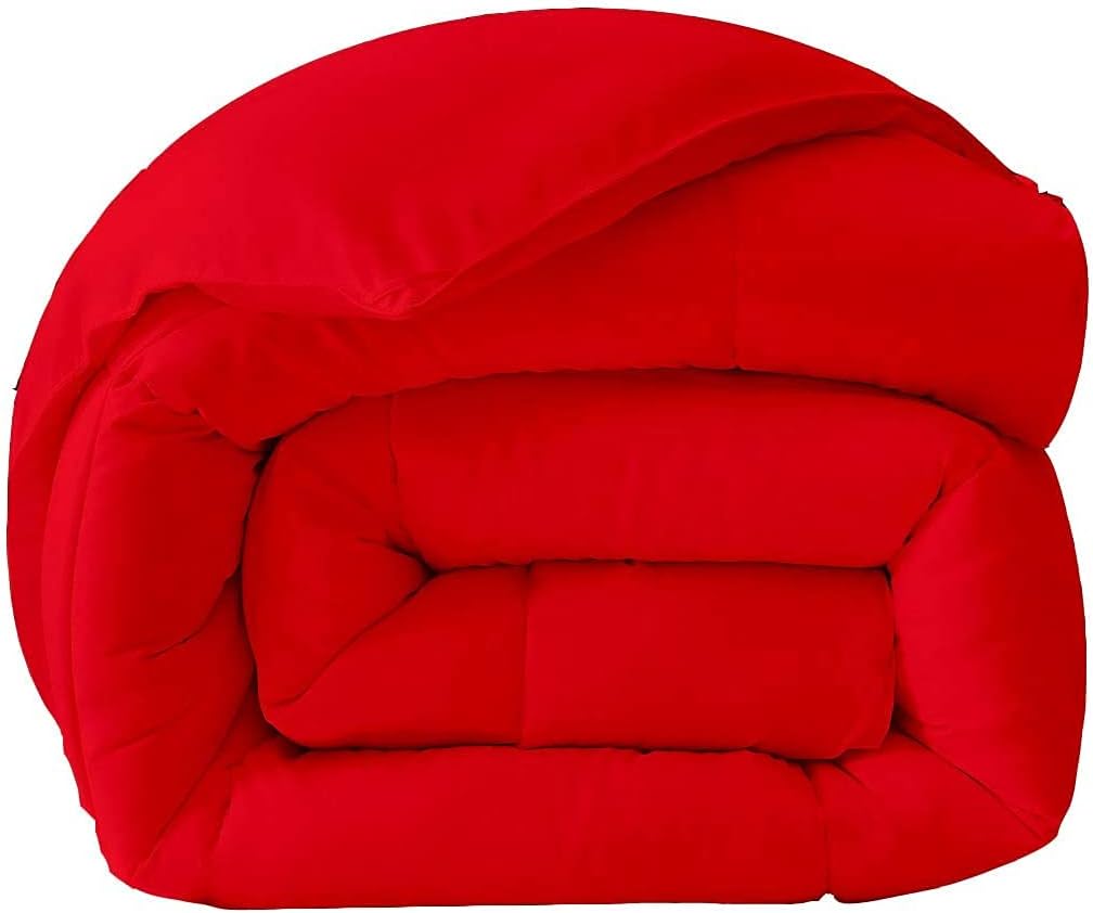 Comforter Cover King Size Egyptian Cotton 1PC Red