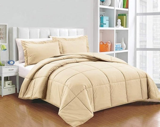 Comforter Cover Queen Size Egyptian Cotton 1PC Beige
