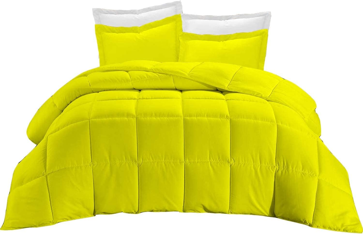 Comforter Cover King Size Egyptian Cotton 1PC Yellow