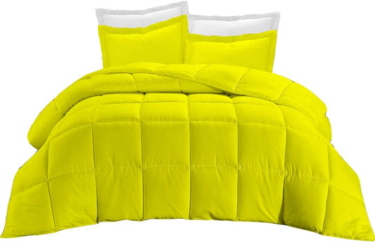 Comforter Cover King Size Egyptian Cotton 1PC Yellow