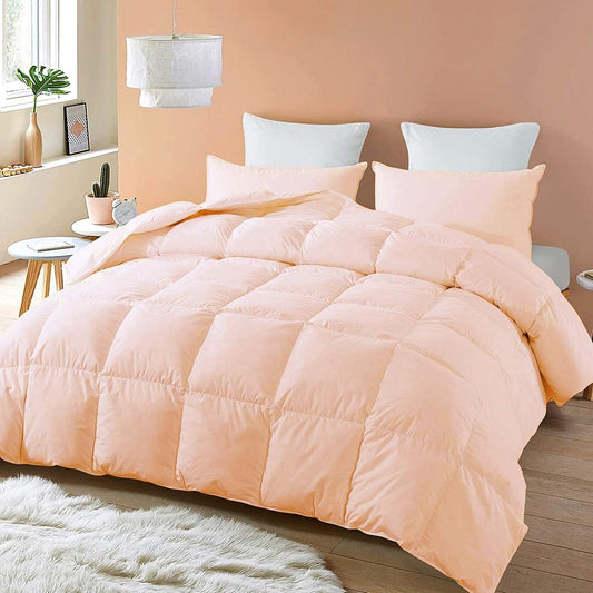 Comforter Cover King Size Egyptian Cotton 1PC Peach