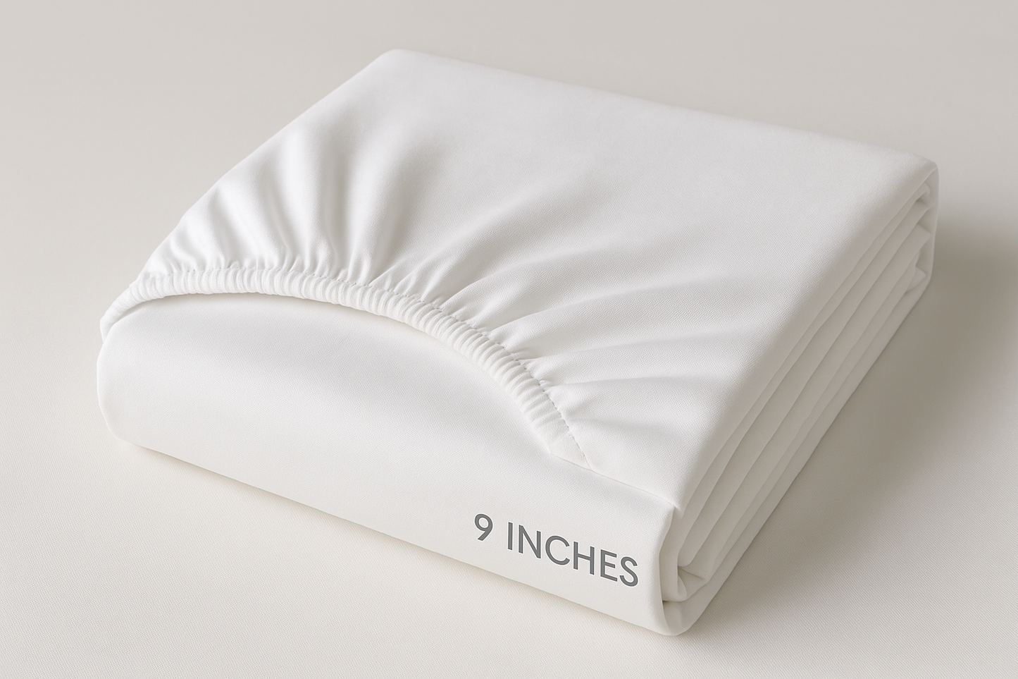 Egyptian Home Linens Folded Fitted Sheet White Solid