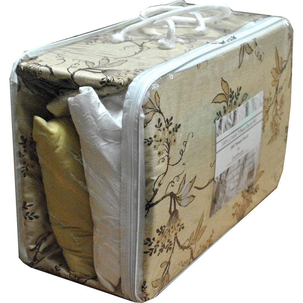 Asian Garden 7 Piece Cotton Duvet Cover Set