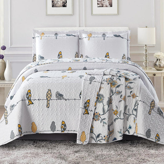 Birds Oversize Quilt Set