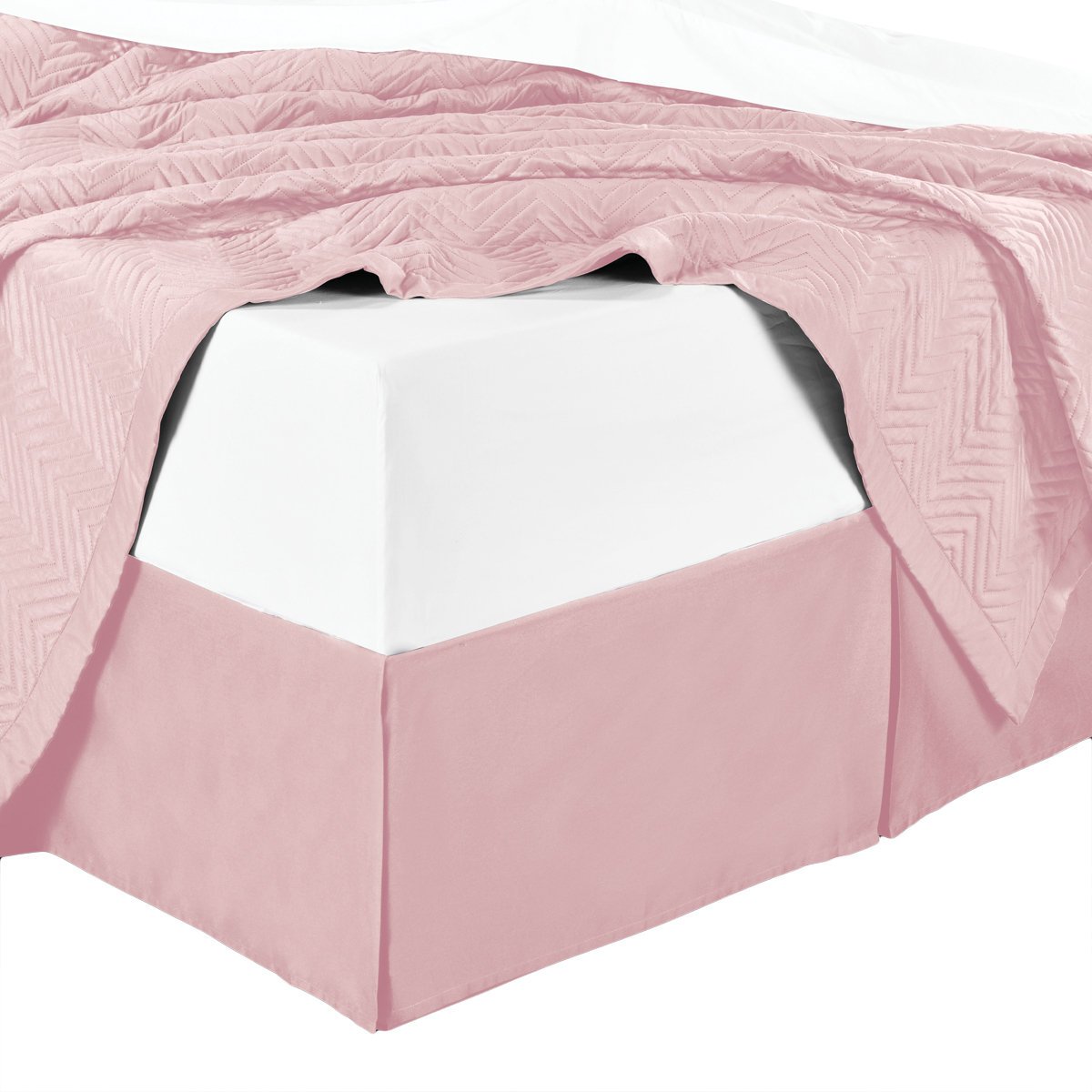 Split Corner 100% Cotton Solid 450 Thread Count Bed Skirts