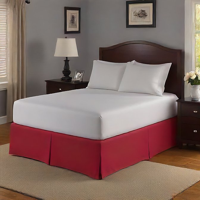 11 Inches Bed Skirt Egyptian Cotton 1000TC at-egyptianhomelinens.com