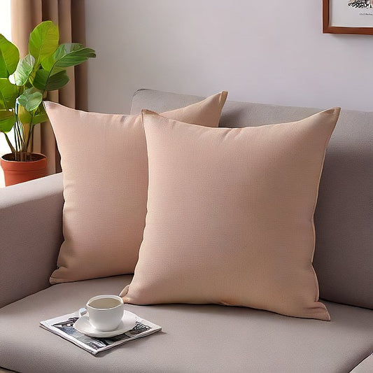 Luxury Blush Cushion Covers 100% Egyptian Cotton - Pack of 4 Pillowcases