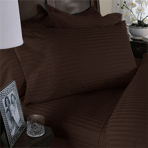 1200TC Egyptian Cotton Split King Sheet Set – Chocolate Solid 5 Piece
