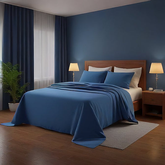 Med Blue Duvet Cover 1-Piece