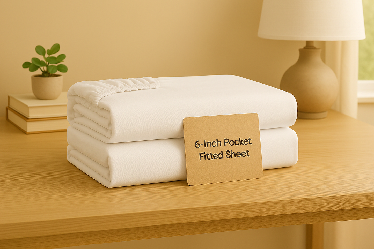 100% Egyptian cotton white fitted sheet – elegant, lightweight, and ultra-soft bedding by Egyptian Home Linens