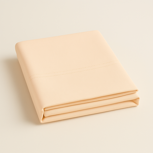 Soft blush fitted sheet made with 1000 thread count Egyptian cotton, perfect for modern bedrooms and all mattress sizes