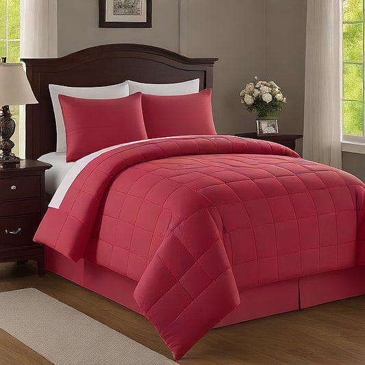 Soft & Fluffy All-Season Bedding, Box Stitched, Hypoallergenic, Lightweight Comforter Set Egyptian Home Linens