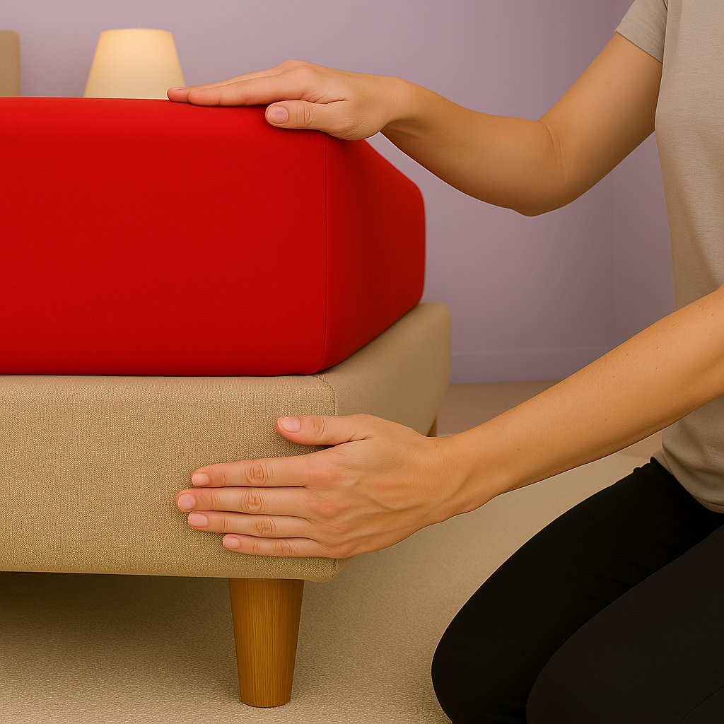 Sábana bajera de 16 pulgadas con bolsillo de algodón egipcio rojo