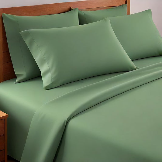 Sage Flat Sheet 1-Piece - 1000TC Egyptian Cotton