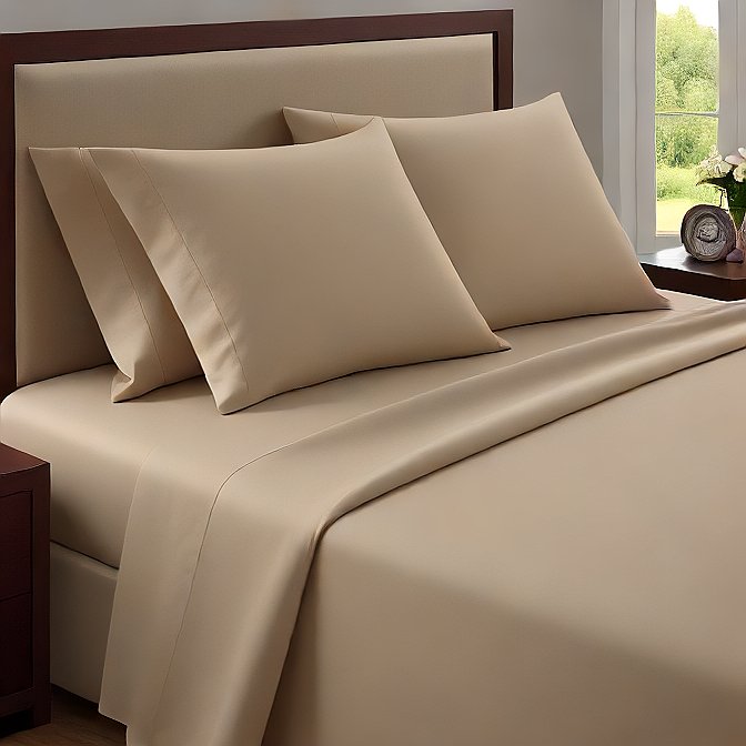 Sand Flat Sheet 1-Piece - 1000TC Egyptian Cotton