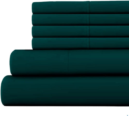 Luxury Teal Cushion Covers 100% Egyptian Cotton - Pack of 4 Pillowcases