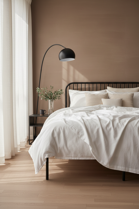 White Egyptian cotton bedding