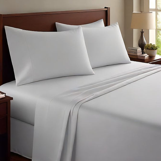 Sábana encimera Twin-XL Algodón Egipcio Blanco 1000 hilos