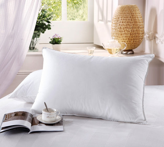 White Twin-XL Pillow Cases Egyptian Cotton 1000-TC