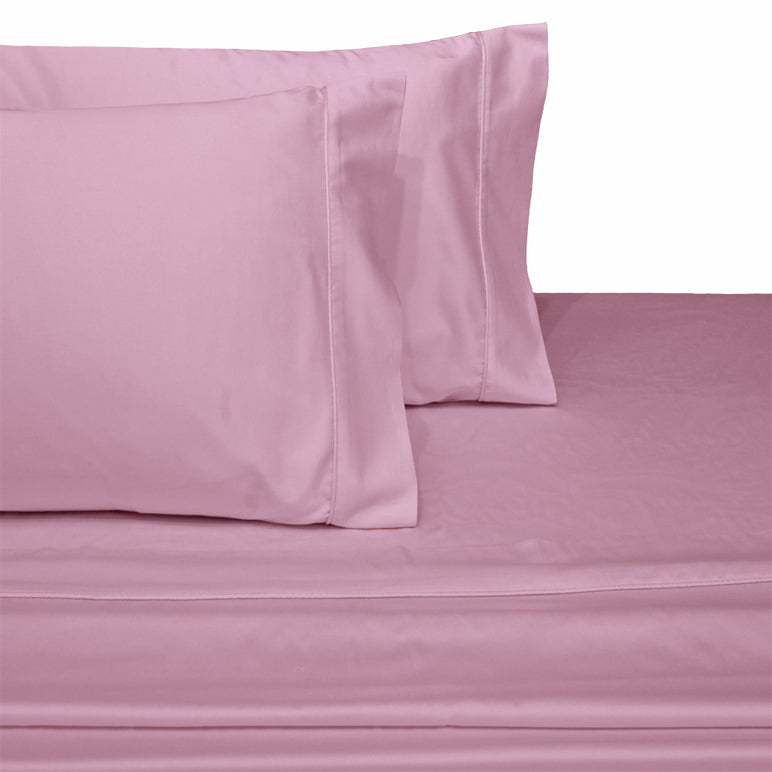 5 & 10 Inch Pocket King & Queen Fitted Sheet Pink Egyptian Home Linens