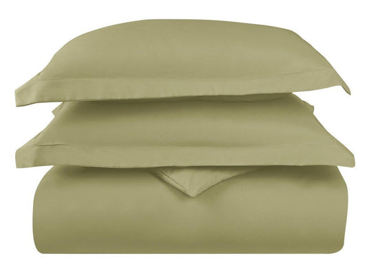 Comforter Cover Queen Size Egyptian Cotton 1PC Sage