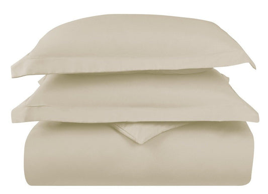 Comforter Cover Queen Size Egyptian Cotton 1PC Ivory