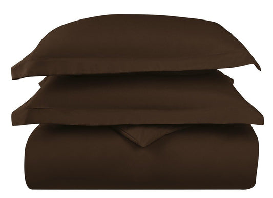 Comforter Cover Queen Size Egyptian Cotton 1PC Chocolate