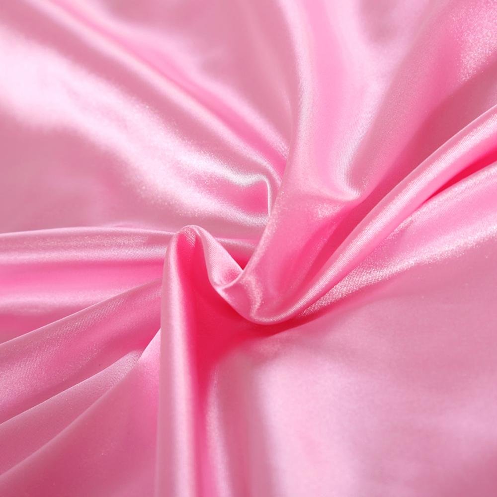 18 Inch Pocket Sheet Set Mulberry Sateen Silk Baby Blush Pink at-www.egyptianhomelinens.com