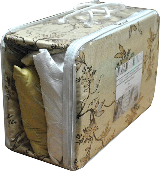 Asian Garden Juego de edredón de 7 piezas, 300 hilos, 100 % algodón