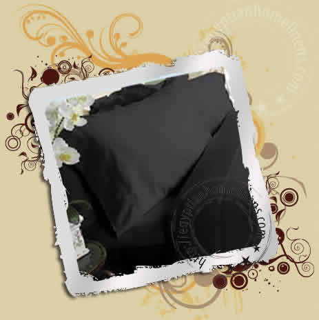 King Black Pillow Covers Egyptian Cotton 1000 Thread Count