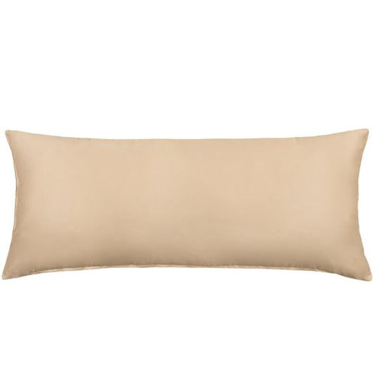 Body Pillow Covers Beige 2-Pieces 20" x 54" Egyptian Cotton 1000TC