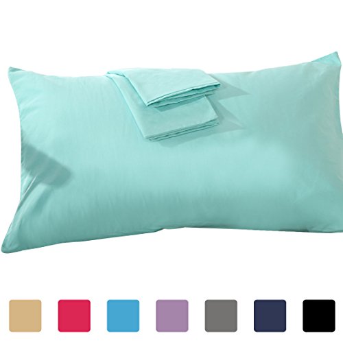 Body Size Aqua Blue Pillow Covers Egyptian Cotton 1000TC - All Sizes