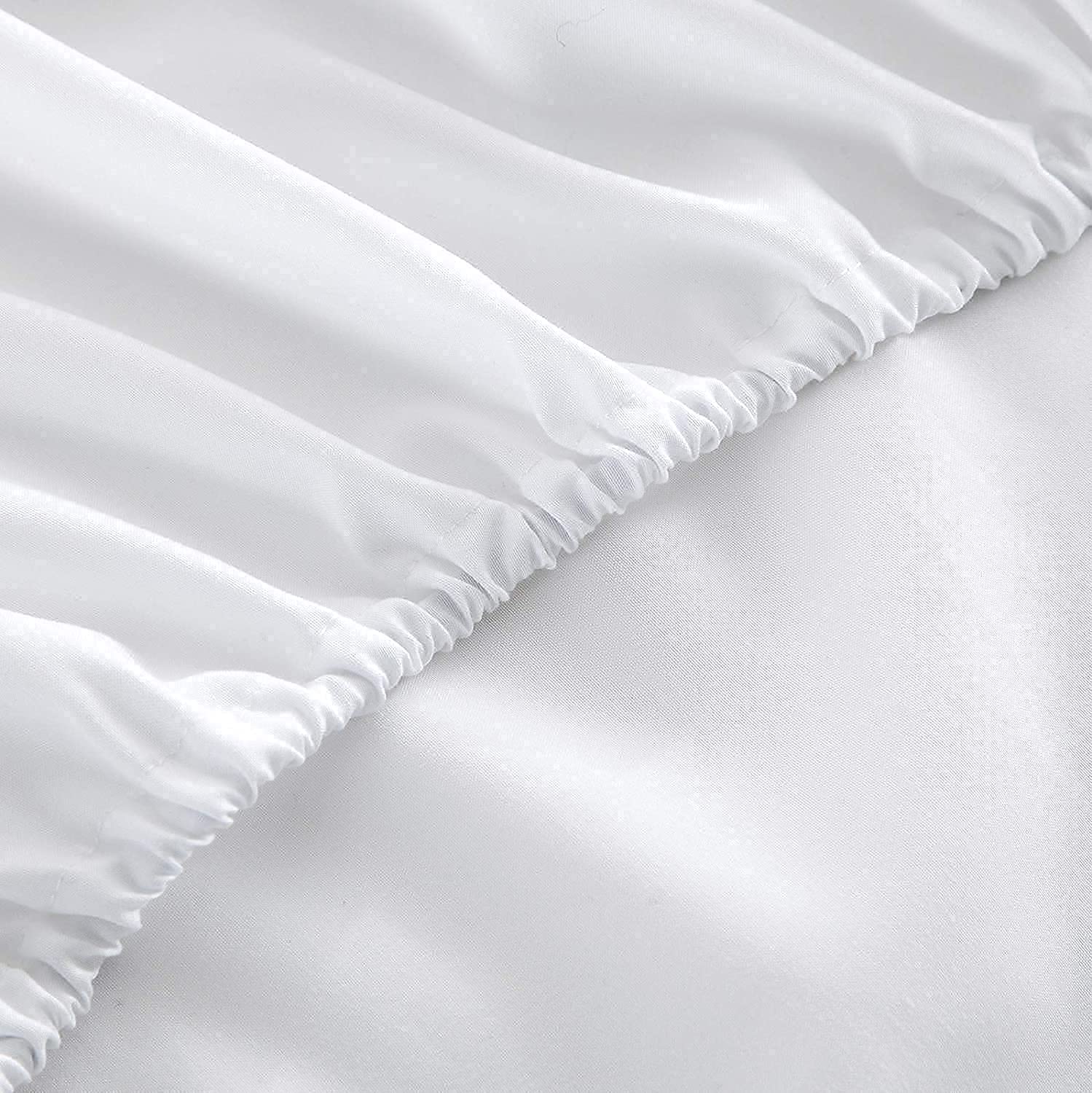 Queen Waterbed Sheet Set Egyptian Cotton Ivory 1000TC