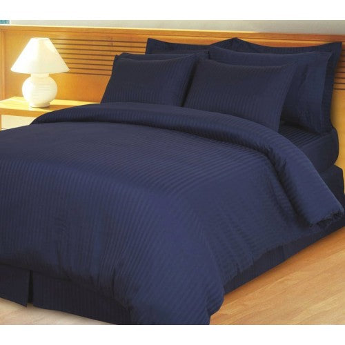Super Soft Egyptian Cotton Navy Blue Sheet Set 1000 Thread Count at- Egyptianhomelinens.com