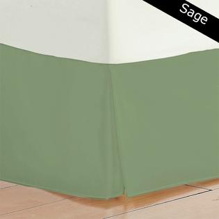 Buy 11 Inches Drop Bed Skirt Sage Solid Egyptian Cotton 1000TC at-egyptianhomelinens.com