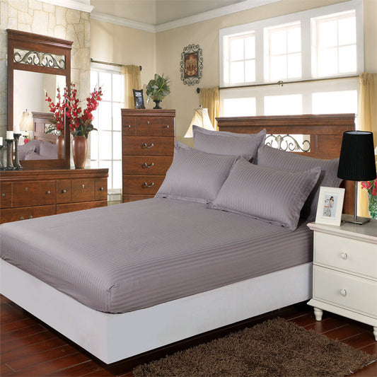 9 Inch Pocket Fitted Sheet Egyptian Cotton Gray at-EgyptianHomeLinens.com