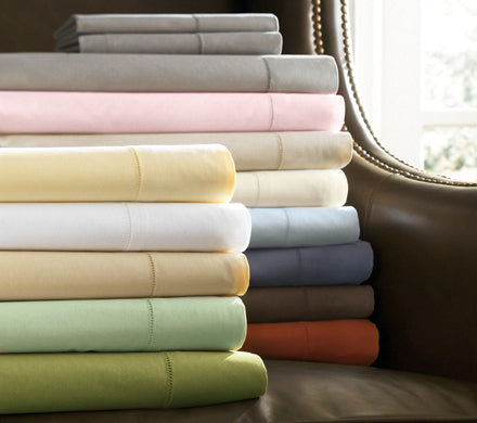 600TC Egyptian Cotton Sateen Stripe Duvet Cover Set - FREE Shipping