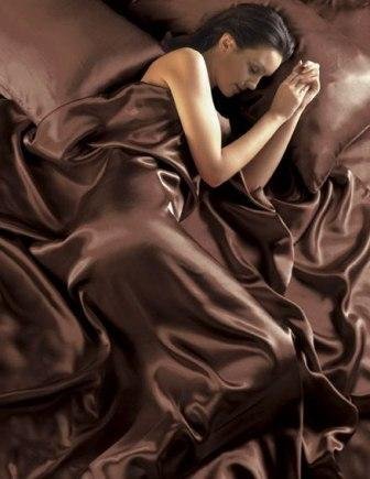 18 Inch Pocket Sheet Set Mulberry Sateen Silk Chocolate at-www.egyptianhomelinens.com