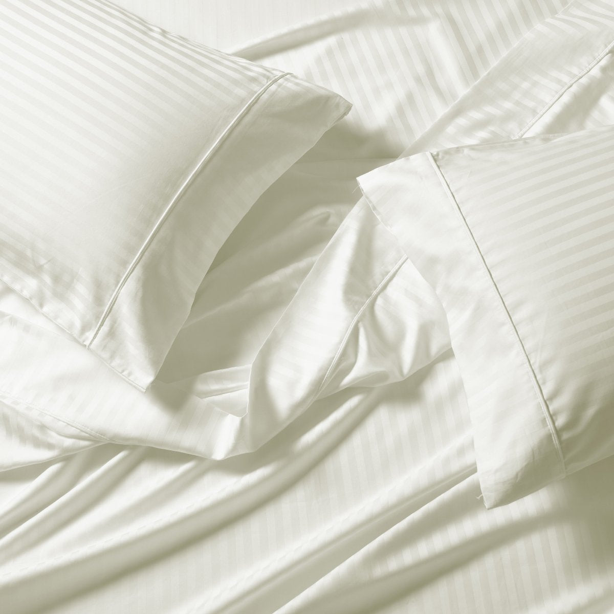 Un-attached Striped 650 Cotton California King OR Queen Waterbed Sheet sets