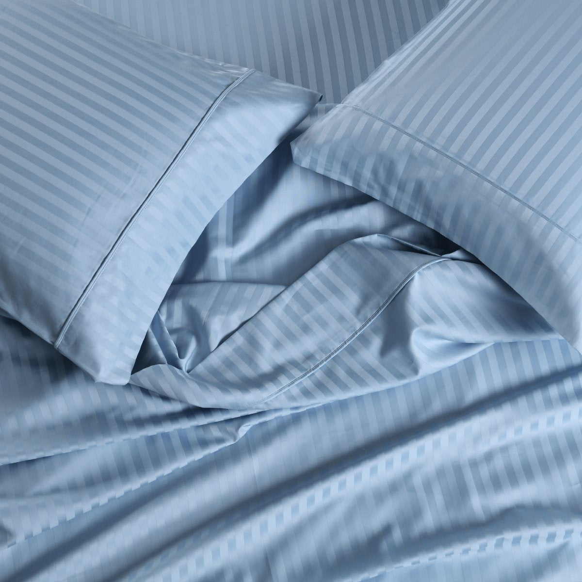 Un-attached Striped 650 Cotton California King OR Queen Waterbed Sheet sets