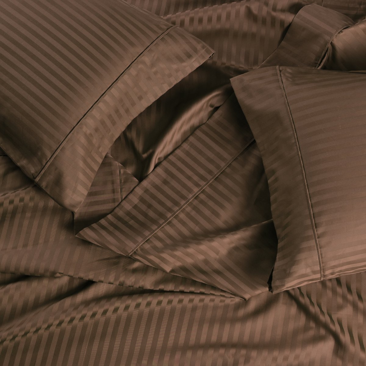 Un-attached Striped 650 Cotton California King OR Queen Waterbed Sheet sets