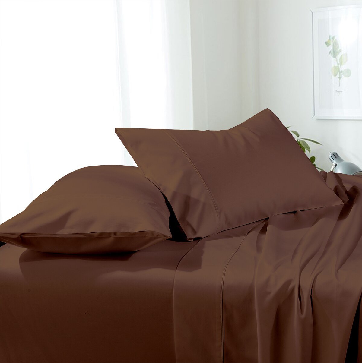 Attached Super Soft Microfiber Waterbed Sheets With Pole Attachment