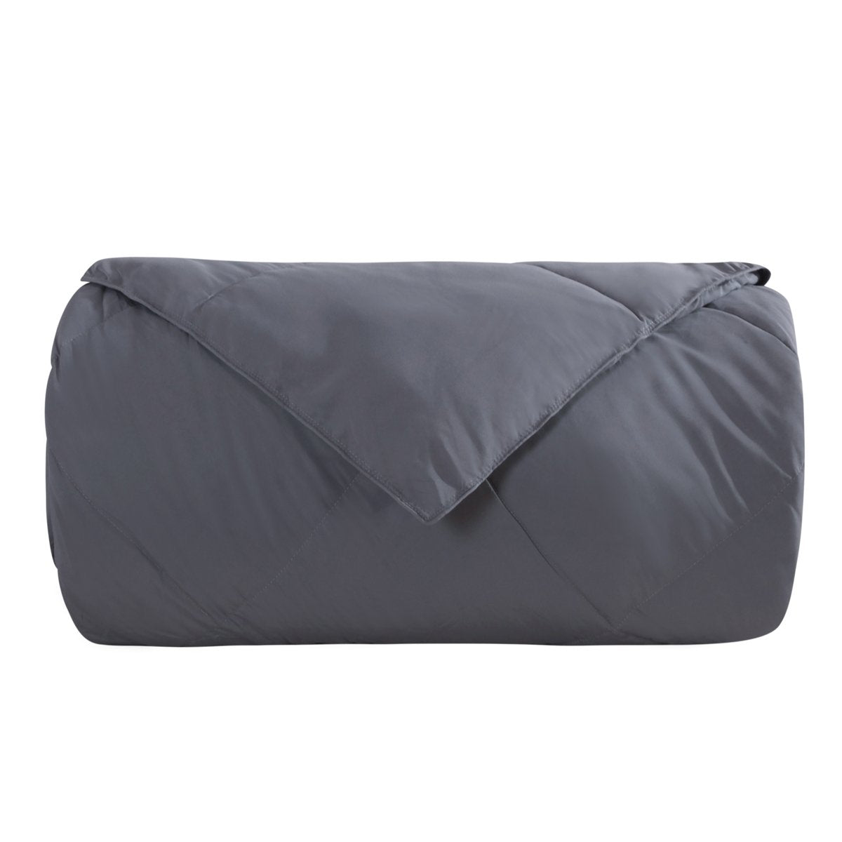 Gray Down Alternative Comforter All Season Medium Fill Weight Micro