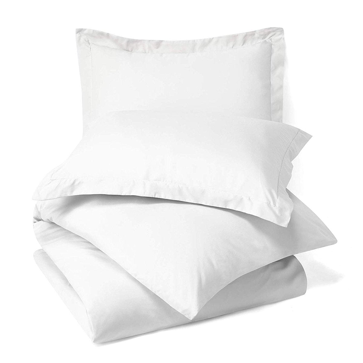 100% Microfiber Solid 3-Piece Duvet Cover Set