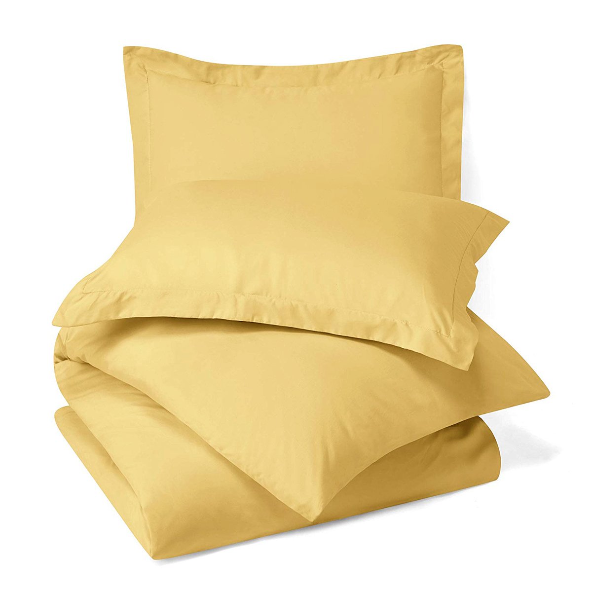 100% Microfiber Solid 3-Piece Duvet Cover Set