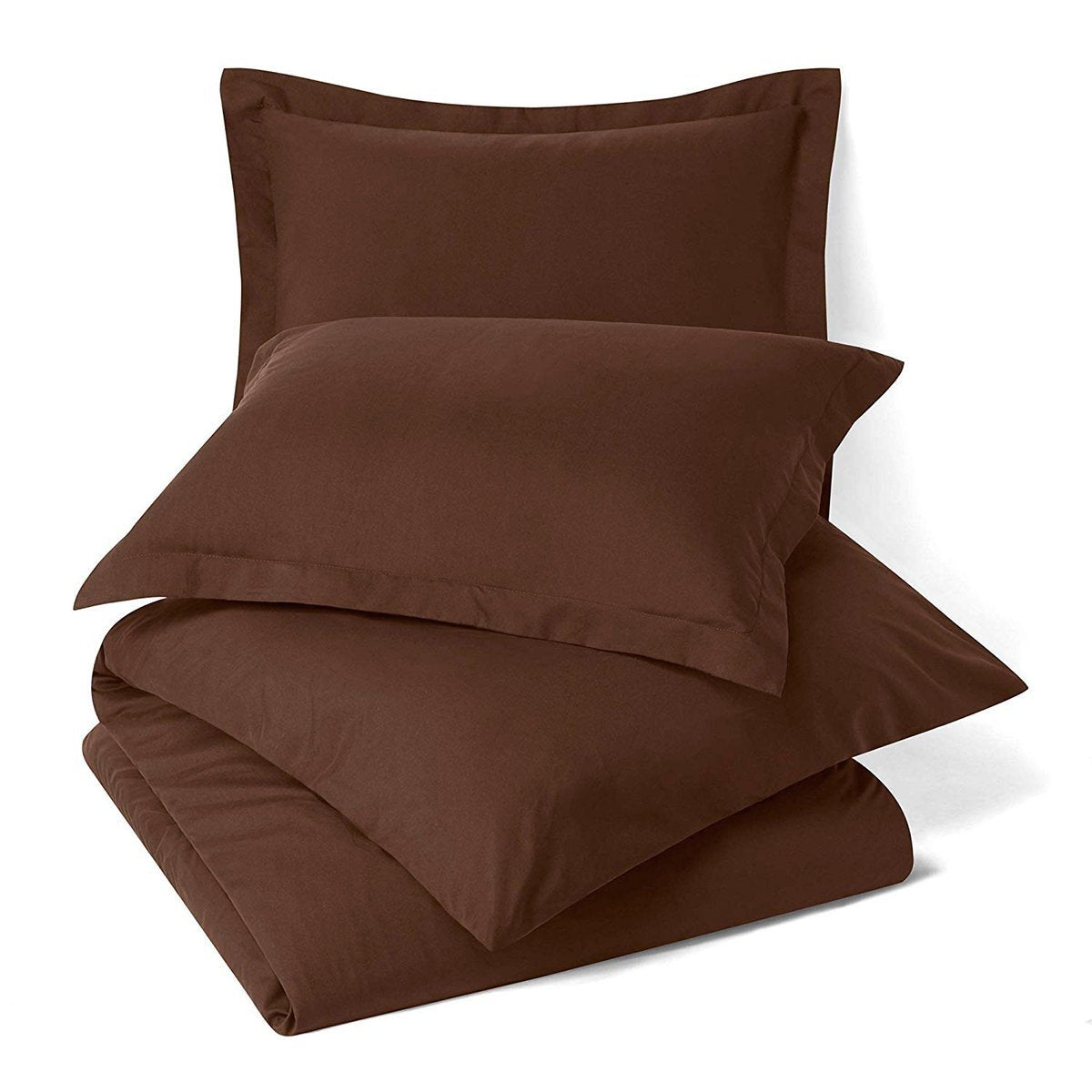 100% Microfiber Solid 3-Piece Duvet Cover Set